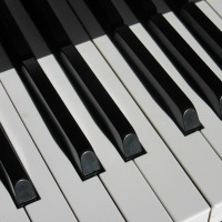 photo of keyboard piano