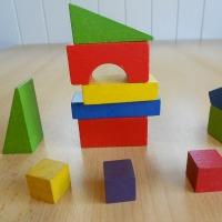 photo of multicolored blocks