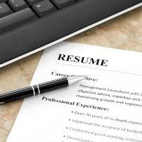 photo of resume